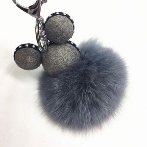 GRAY Mickey Mouse keychain